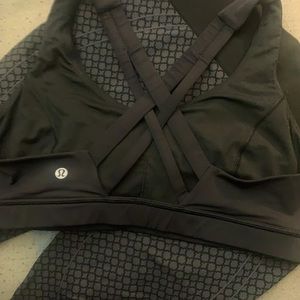 Black Lululemon Sport bra size 12